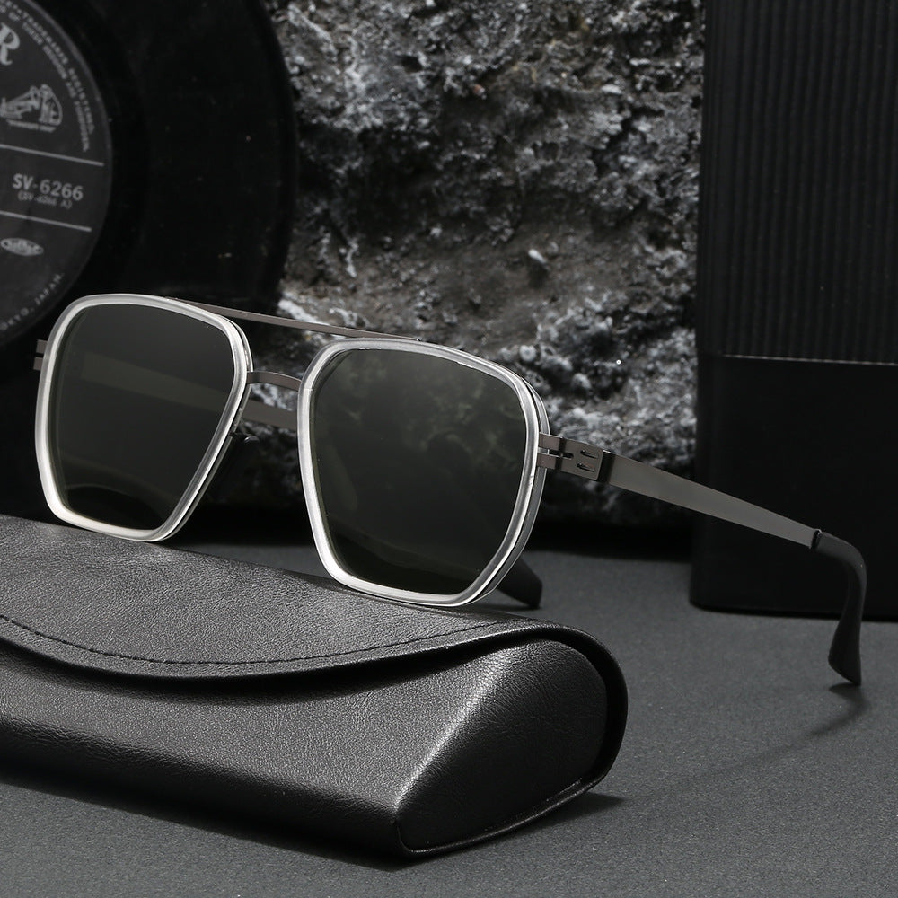 Damen moderne oversized quadratische Sonnenbrille Brehn