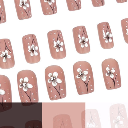Florale Artifizierte Acryl-Nagelerweiterungen Brehn