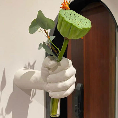 Künstlerischer Wandmontierter Blumenhalter