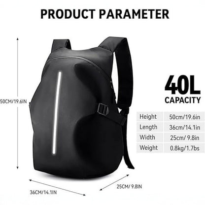 Multifunktionaler Motorrad-Rucksack mit Integrierter Helmtasche Brehn