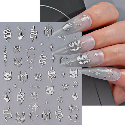 Nagelkunst Dekorative Folienaufkleber