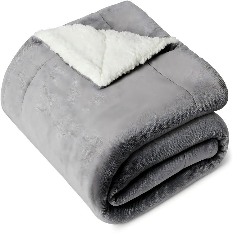 Umkehrbare Plüsch-Sherpa-Decke Brehn