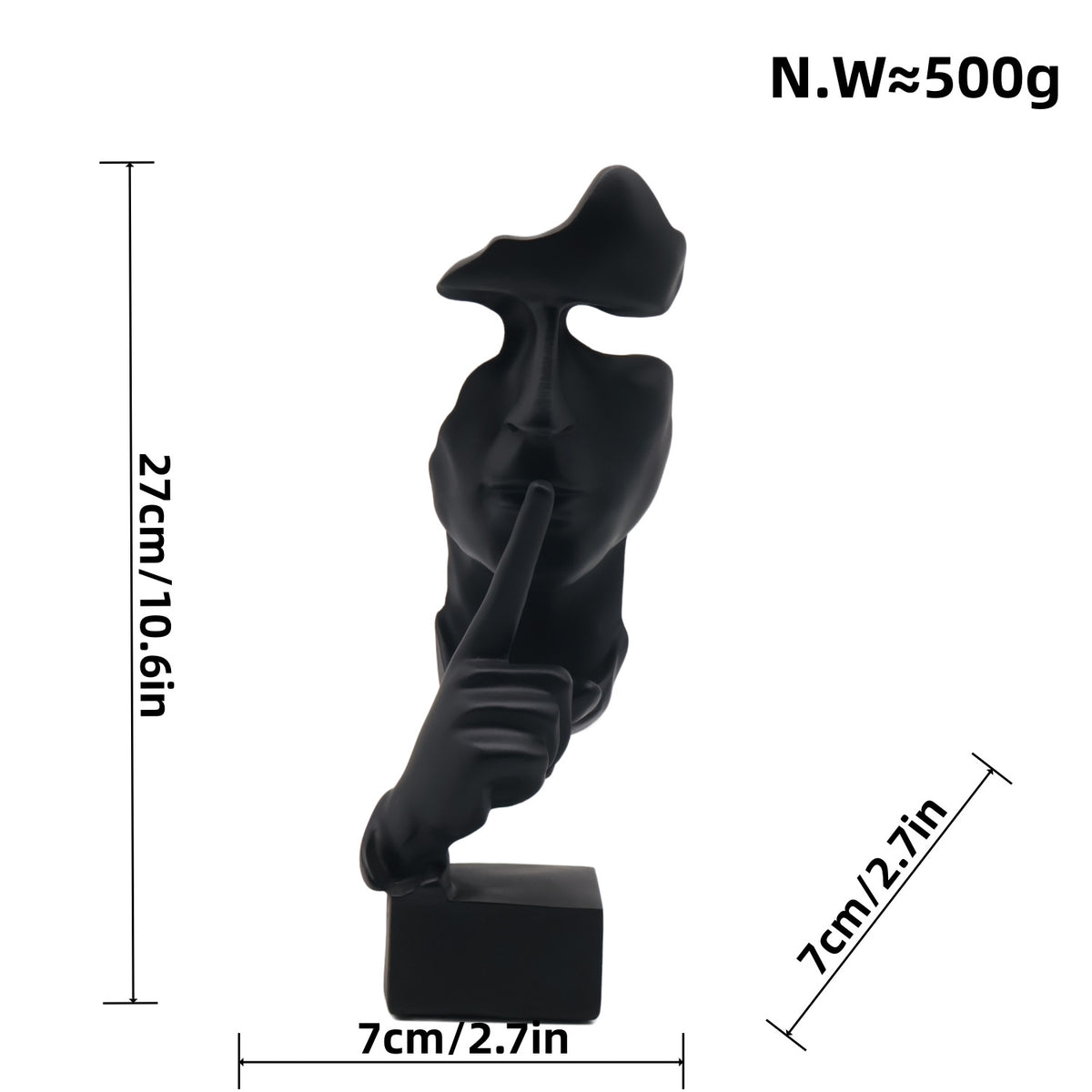 Kunstvolle Figur mit schüßermotiv Brehn