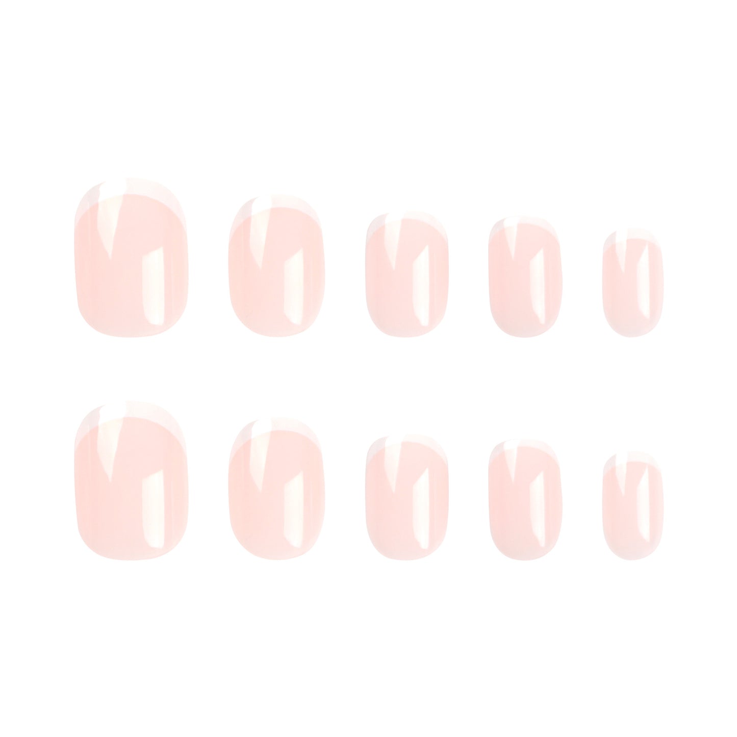 Elegantes French Tip Nail Art Set Brehn