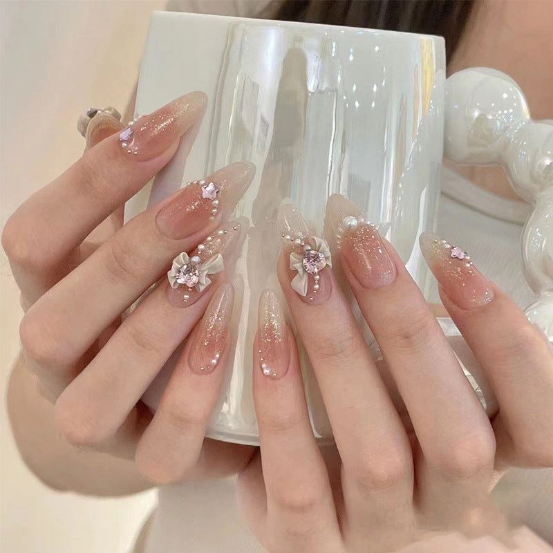 Dekorative Glitzernde Press-On Nail Tips Brehn
