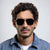 Herren Stylische Geometrische Rahmen Sonnenbrille Brehn