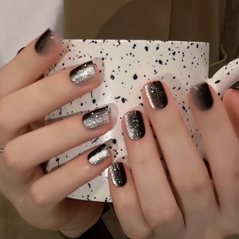 Glamourös Glitter Ombre Press-On Nägel Brehn