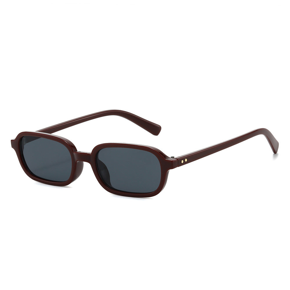 Schlanke Minimalistische Quadratische Sonnenbrille Brehn