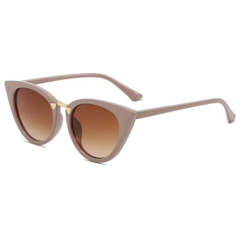 Damen Cat-Eye Sonnenbrille mit elegantem goldenen Detail Brehn
