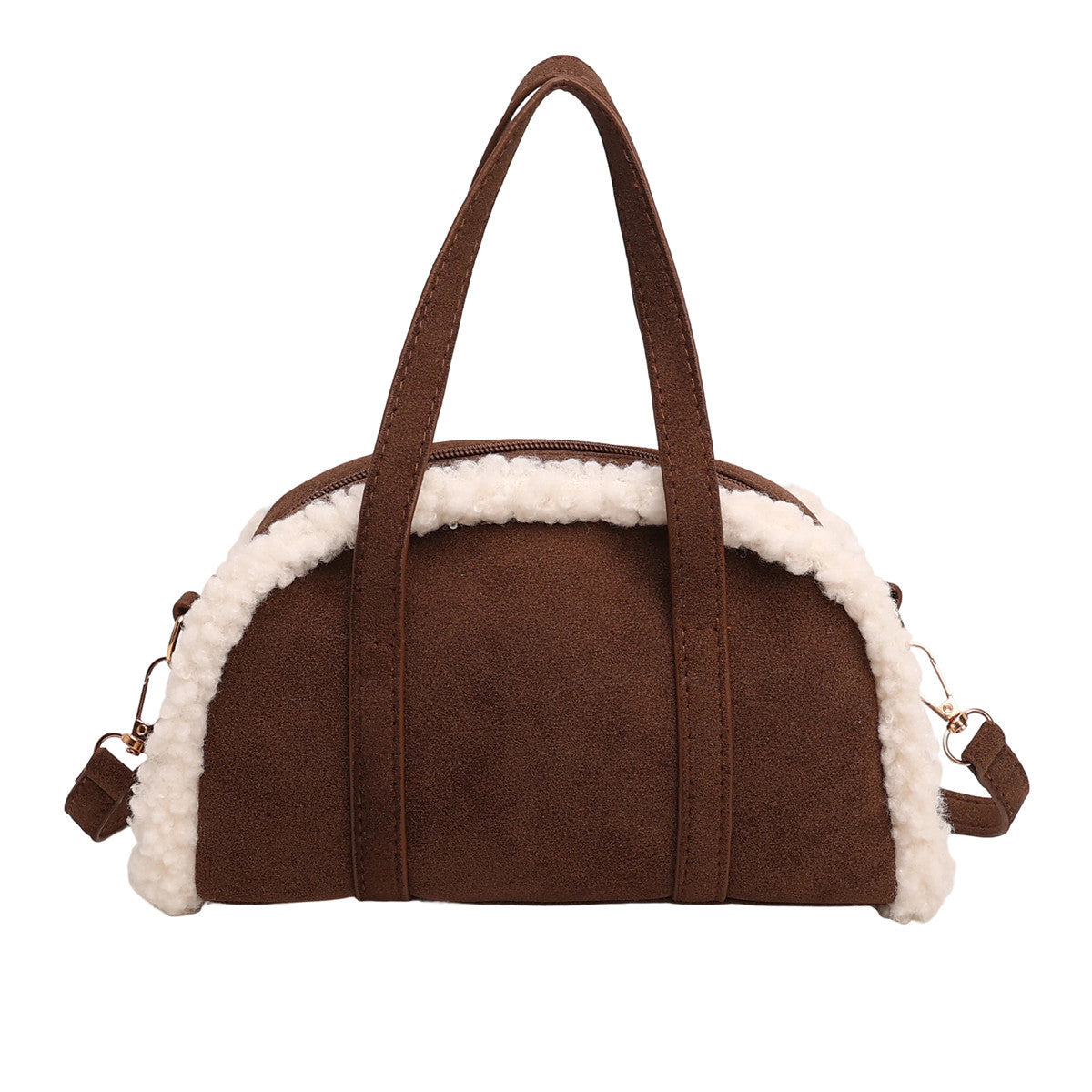 WoCozy Plüschtextur Handtasche Brehn