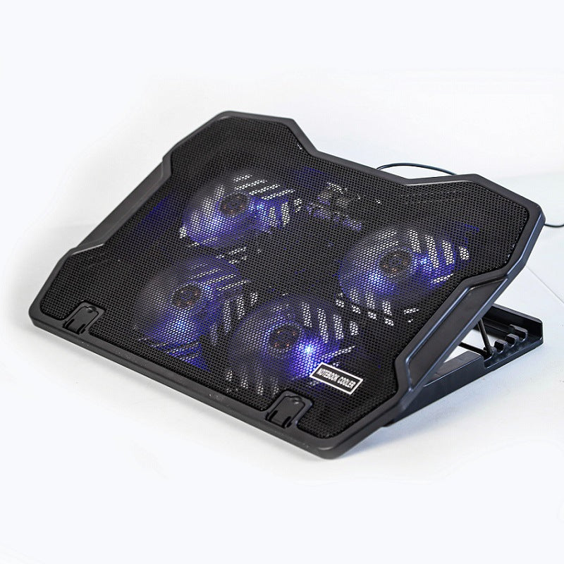 Laptop-Kühler mit Quattro Lüftern und Rgb-Beleuchtung Brehn