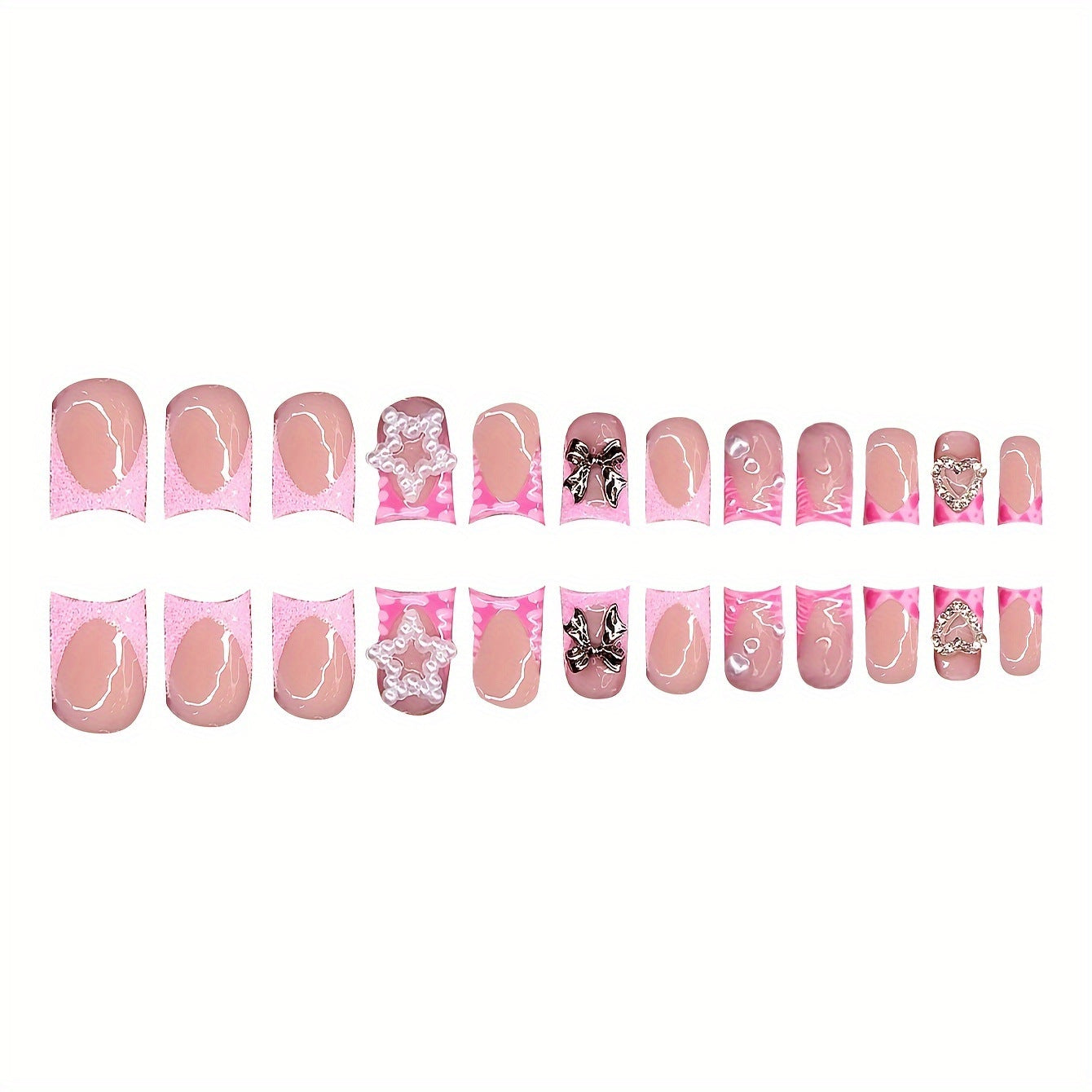 Dekorativer Press-On Nagelset Brehn