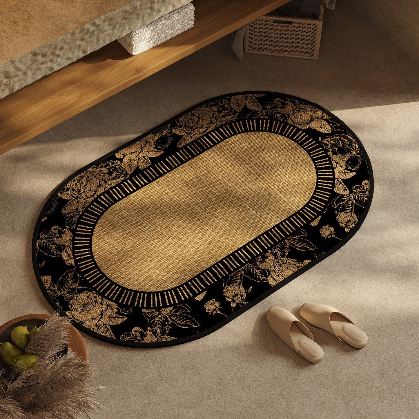 Schick geometrisches Design Badteppich Brehn