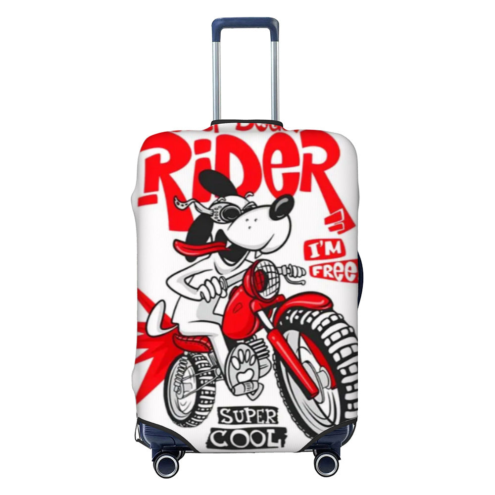 Unisex nan elastische Kofferschutzhülle mit geometrischem Motiv, dehnbarer Polyester-Spandex Bezug, Reißverschlussöffnung und rutschfester Innensicherung für Trolley Brehn
