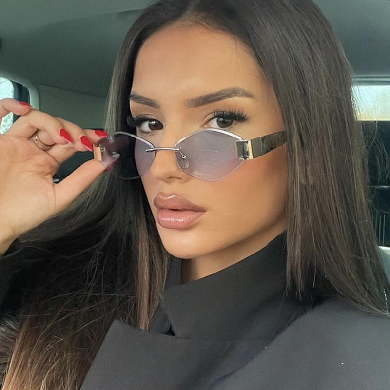 Damen modische Sonnenbrille mit elegantem achteckigen Rahmen und UV-Schutz Brehn