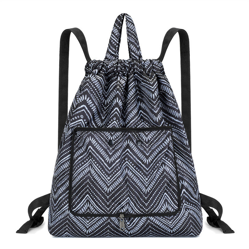 Leichter Blumen-Schnür-Rucksack Brehn