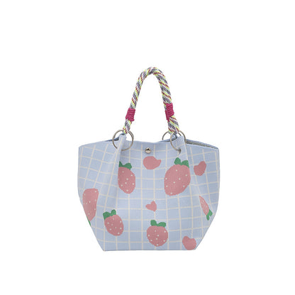 WoFloral Print Texturiertes Handtasche Brehn