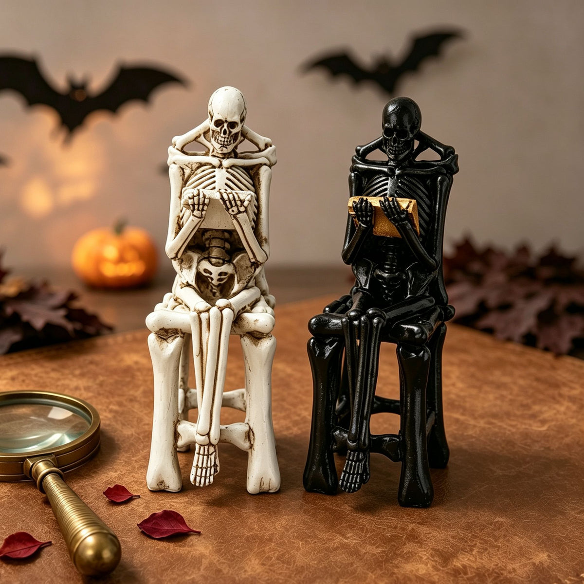 Künstlerische Skelettfigur Brehn