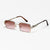 Damen stilvolle Sonnenbrille mit angesagtem rechteckigen Rahmen Brehn