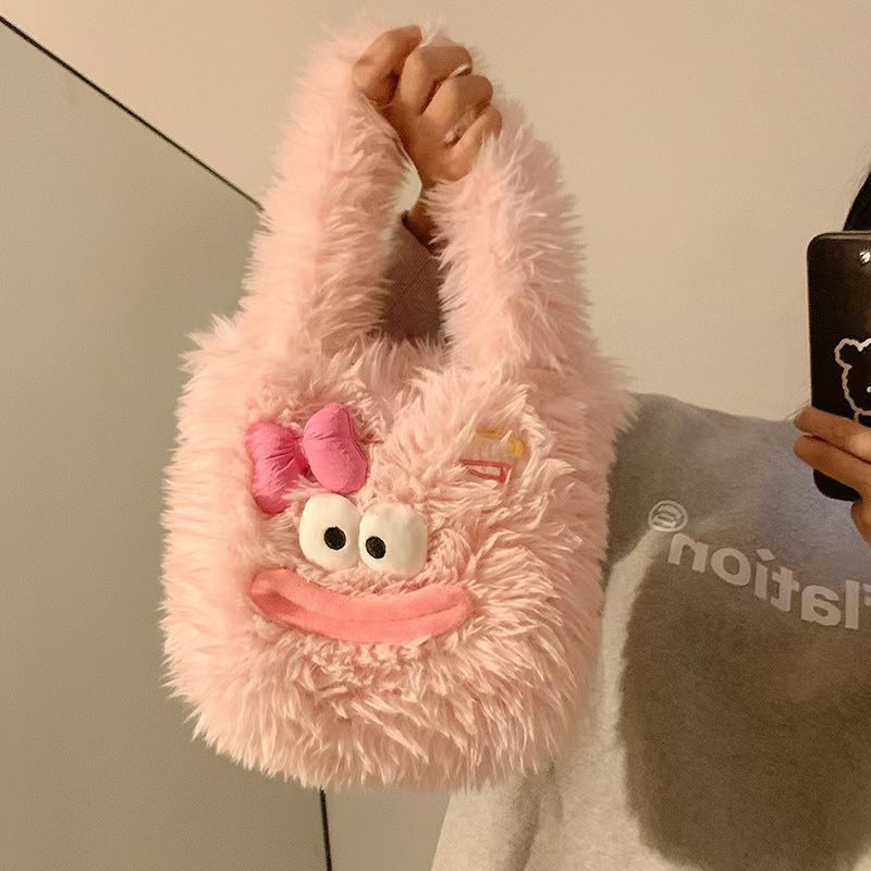 Kuschelige Plüschhandtasche mit Tiermotiv Brehn