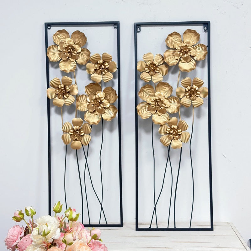 Künstlerische florale Wandmetalldekoration Brehn