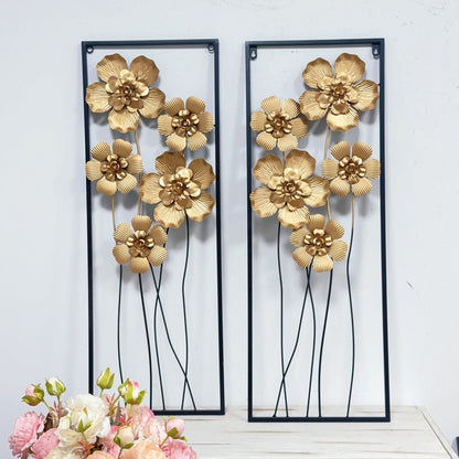 Künstlerische florale Wandmetalldekoration Brehn