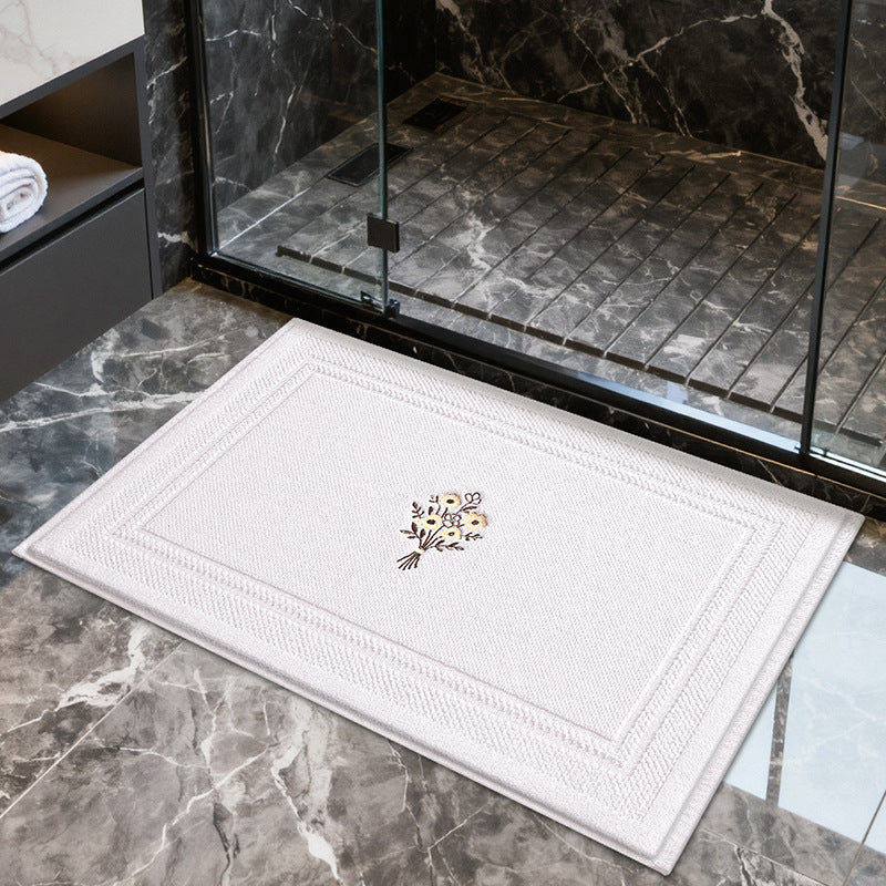 Elegante gestickte Lavendel-Badetuch Brehn