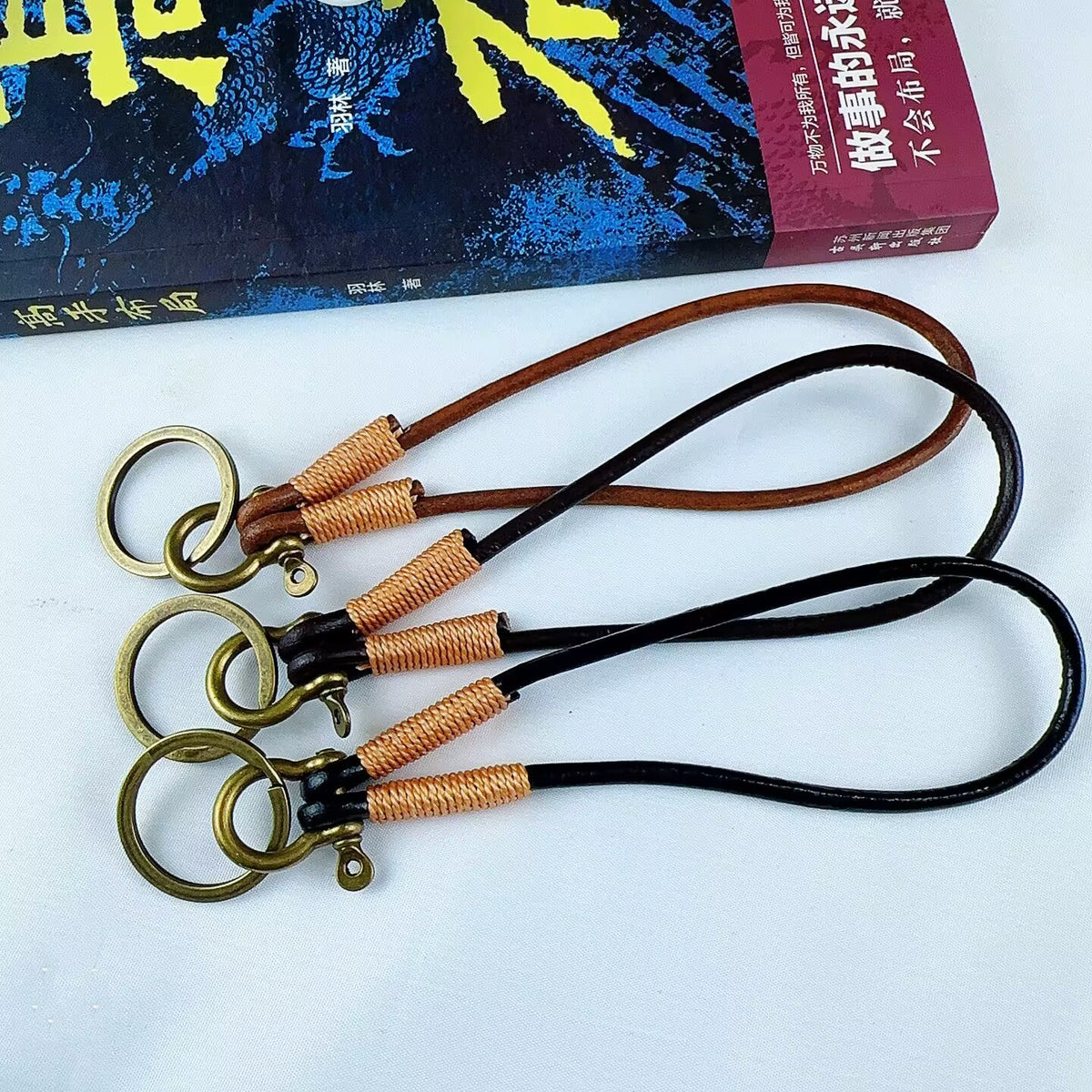 Haltbarer Leder-Schlüsselanhänger Halter Brehn