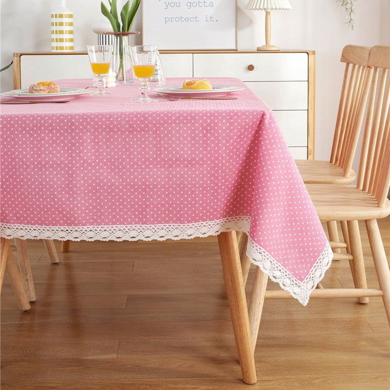 Punkte Spitze Trim Tischdecke