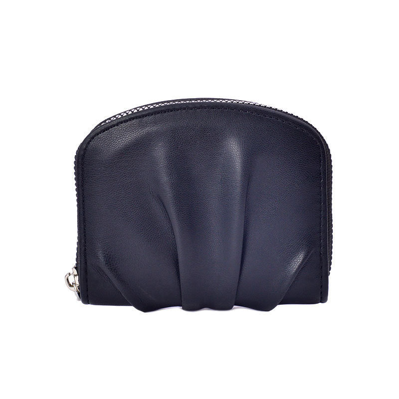 Elegante strukturierte Leder-Münztasche Brehn