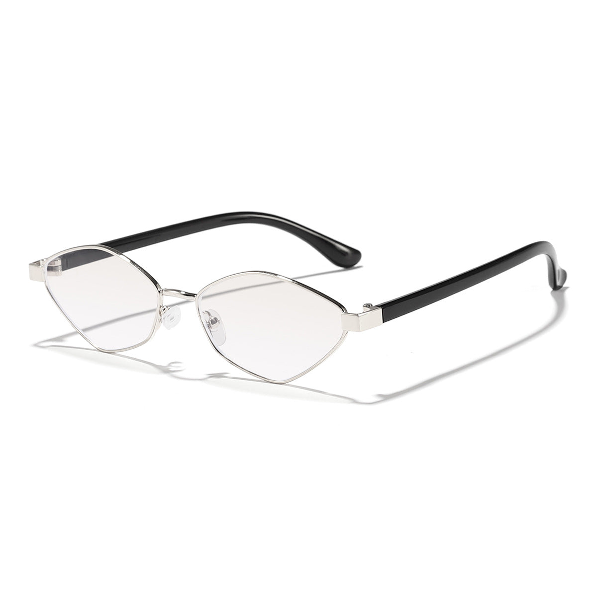 Damen Katzenaugen Sonnenbrille mit braunen Gläsern und elegantem Metallrahmen Brehn