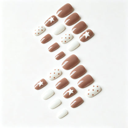 Künstlerisches Stern- und Punkt-Nagelkunst-Set