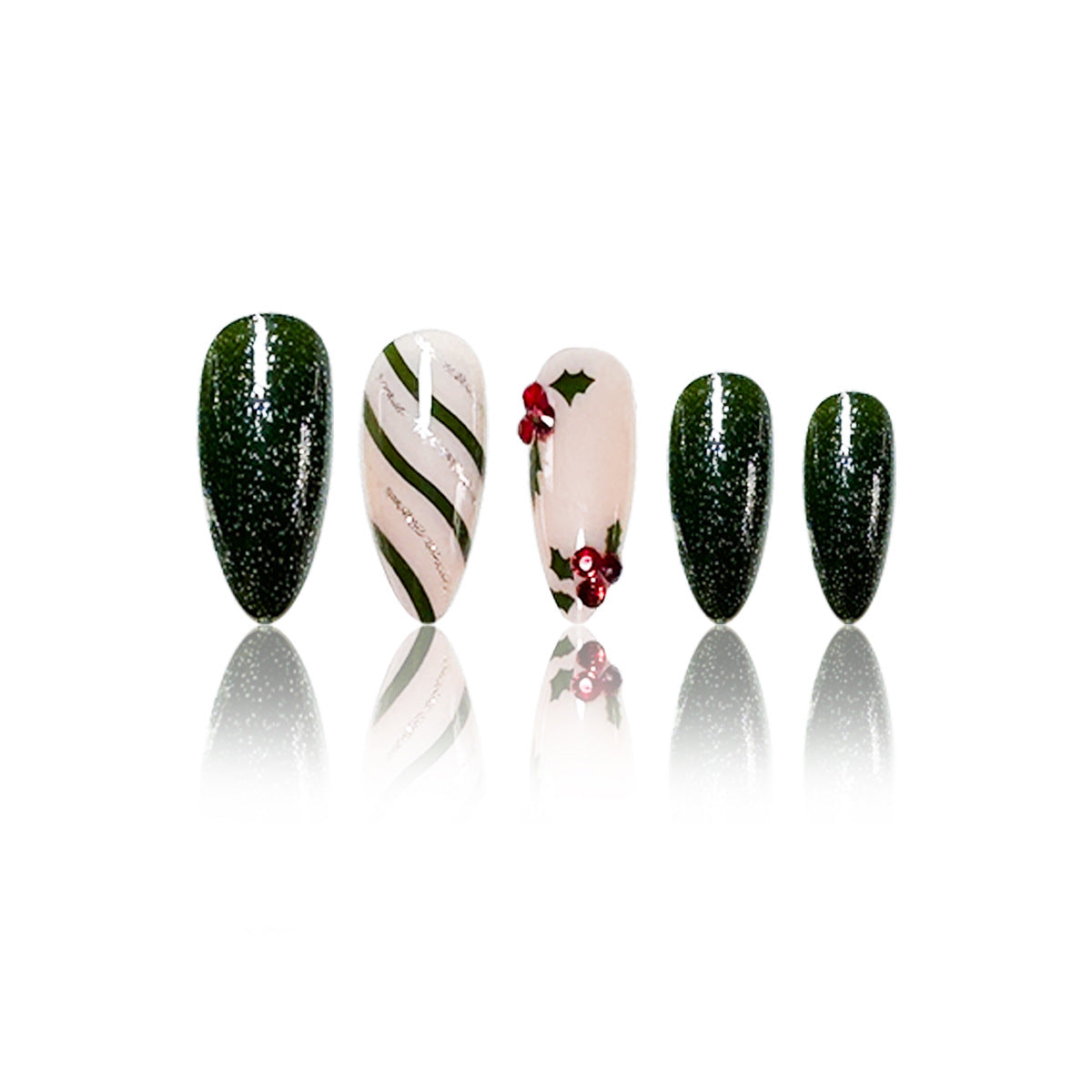 Festliche Feiertags-Nagelkunst-Verzierungen Brehn