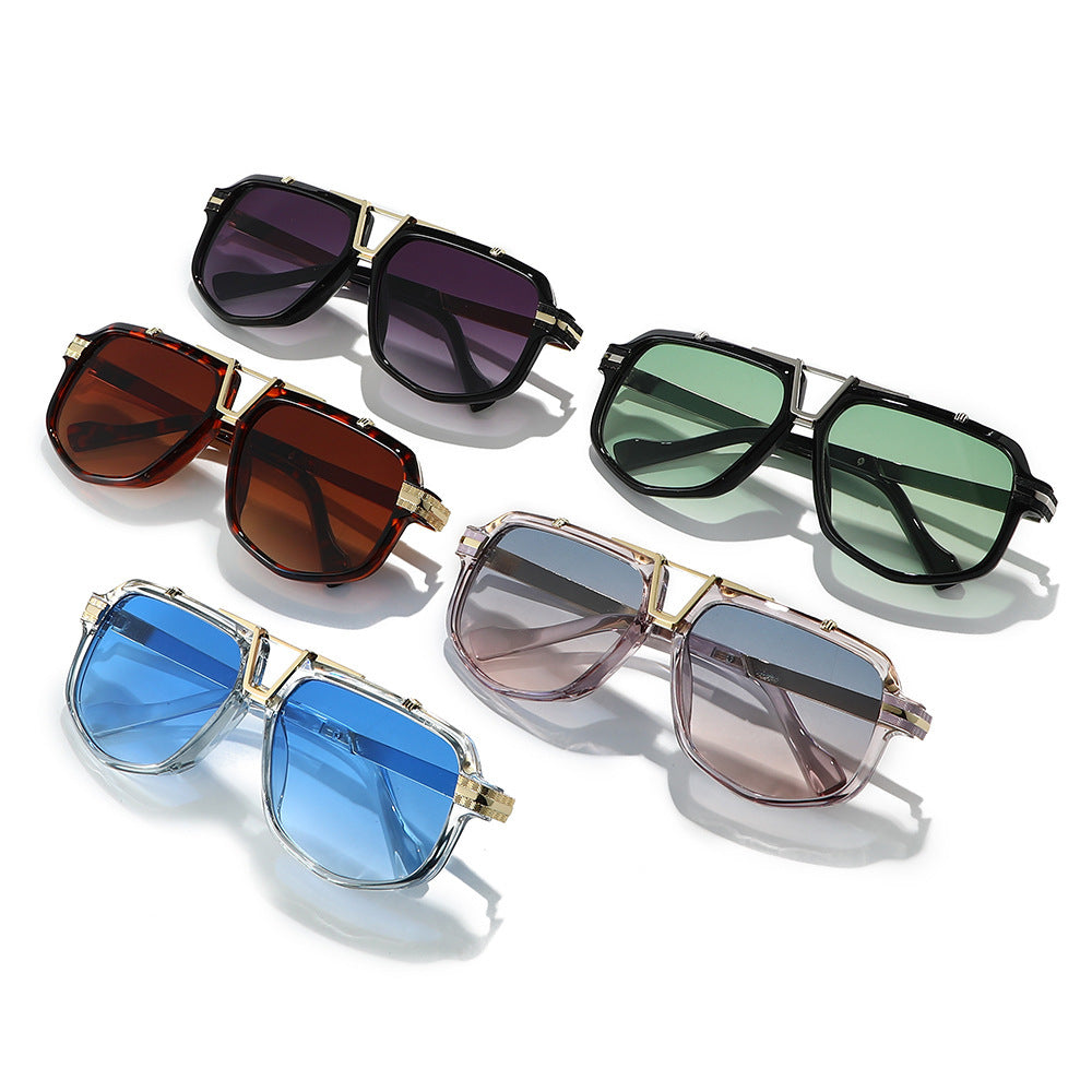 Chic Geometrische Quadratische Rahmen Sonnenbrille Brehn