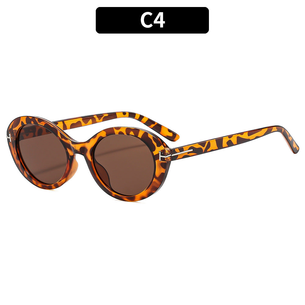 Stylische Übergroße Oval Sonnenbrille
