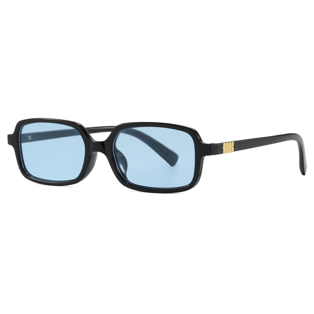 Damen modische quadratische Brille mit elegantem Kunststoffrahmen und goldenen Akzenten Brehn