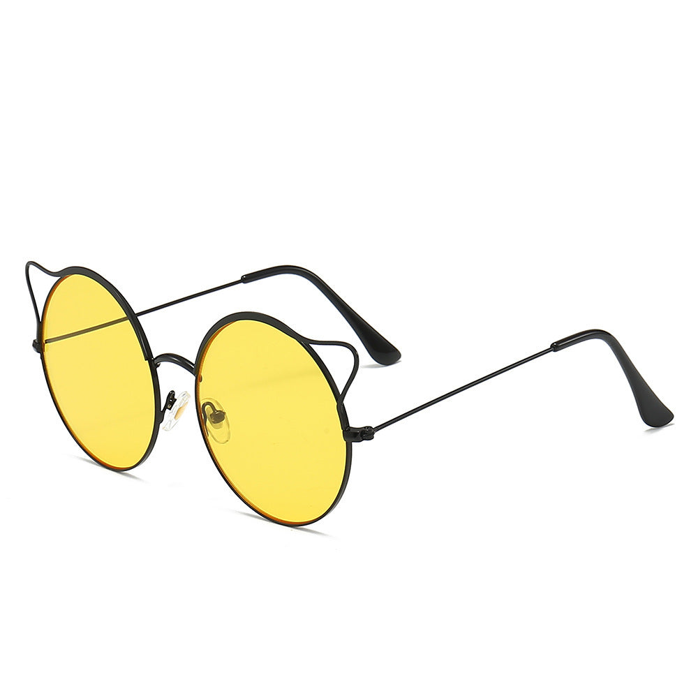 Modische Cat-Eye Sonnenbrille mit Verspiegelten Gläsern Brehn