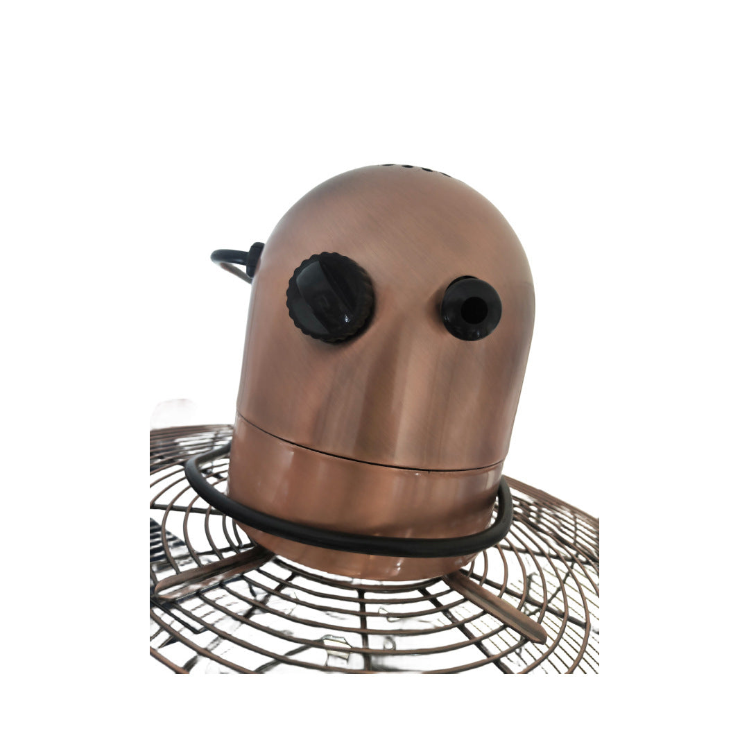Damen Retro-Standventilator mit verstellbarem Neigungswinkel und autarkem Lüftungssystem Brehn