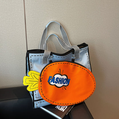 Kreative Grafikdruck-Shopper-Tasche