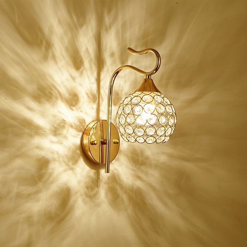 Elegante Kristall Wandlampe