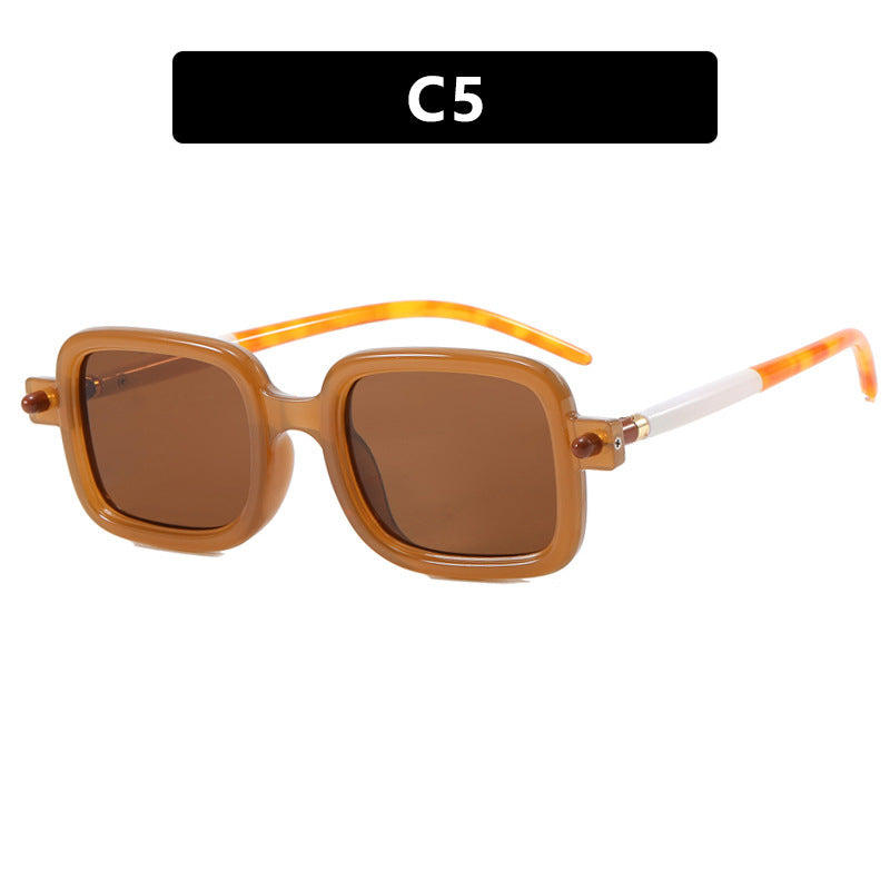 Damen quadratische Sonnenbrille mit trendy Rahmen und komfortablem Sitz Brehn