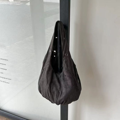 Lässige Canvas-Schultertasche