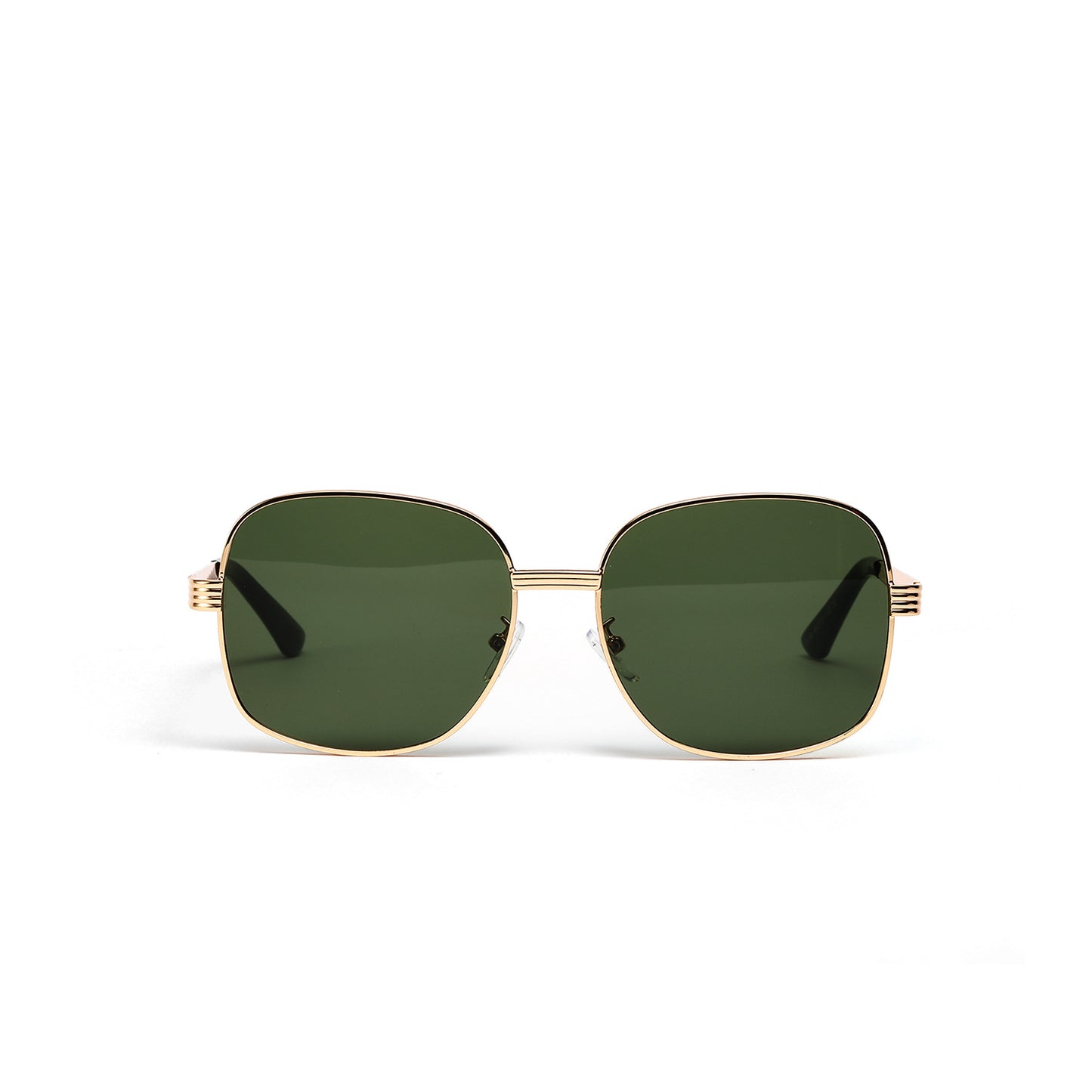 Damen modische kantige Sonnenbrille mit luxuriösem goldenen Rahmen Brehn