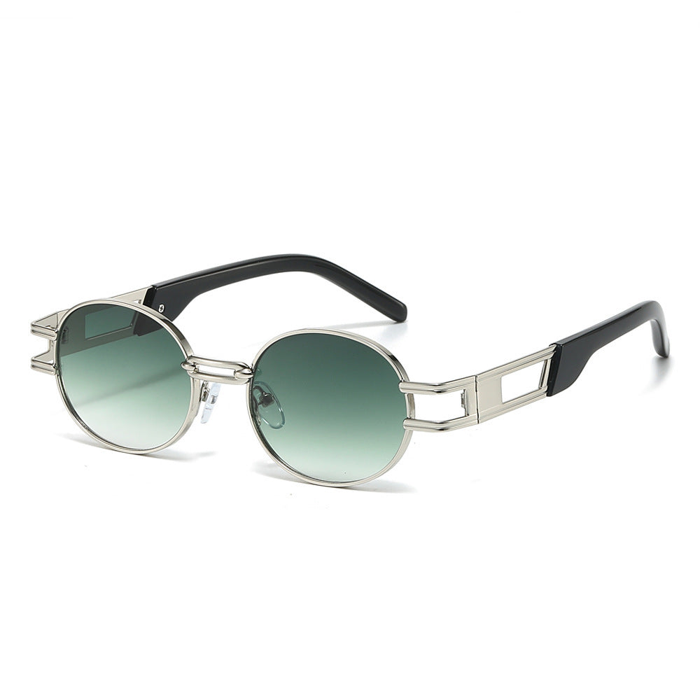 Moderne Minimalistische Runde Sonnenbrille Brehn