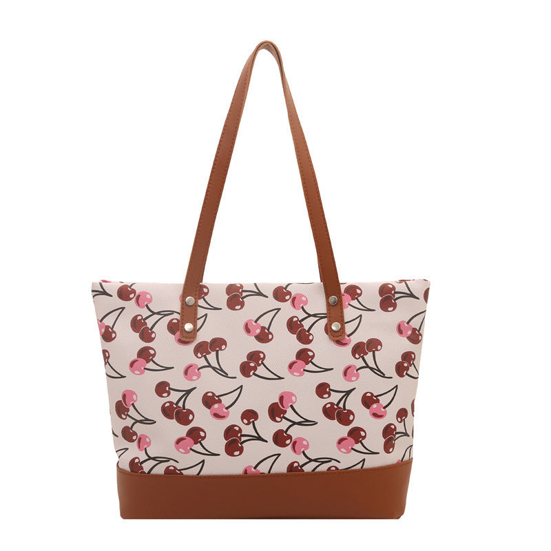 Verspielt bedruckte Canvas-Tasche Brehn