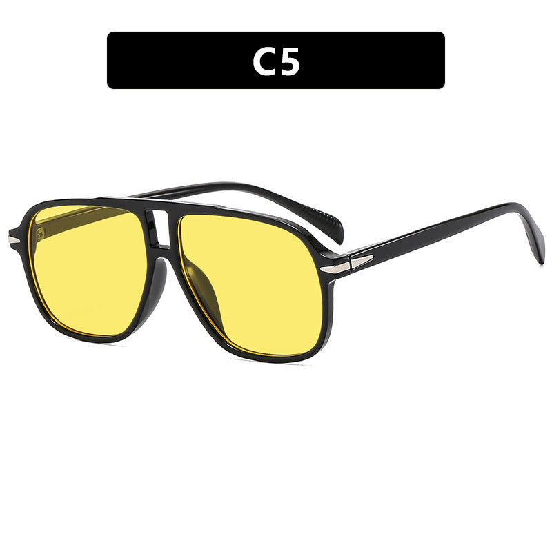 Damen modische, quadratische Sonnenbrille mit stylischem Rahmen Brehn