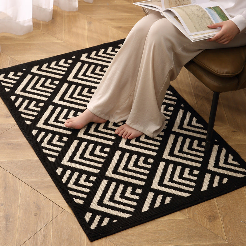Strukturierter geometrischer Musterteppich