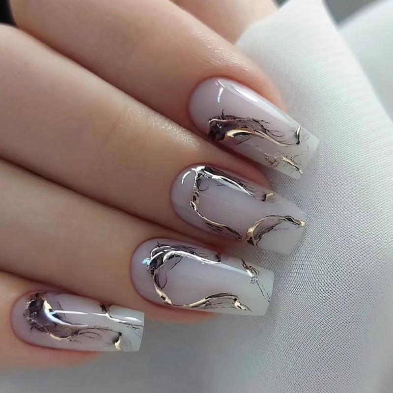 Marmor Design Press-On Nagelverlängerungen Brehn