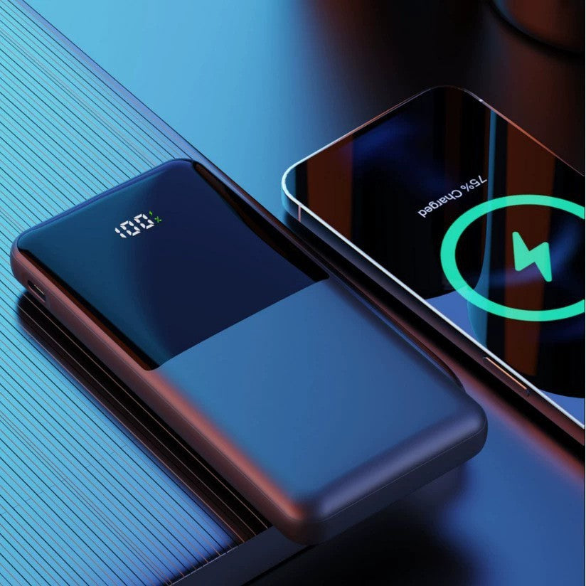 Tragbare Powerbank mit Integrierter Ladestation und Digitaler Anzeige Brehn