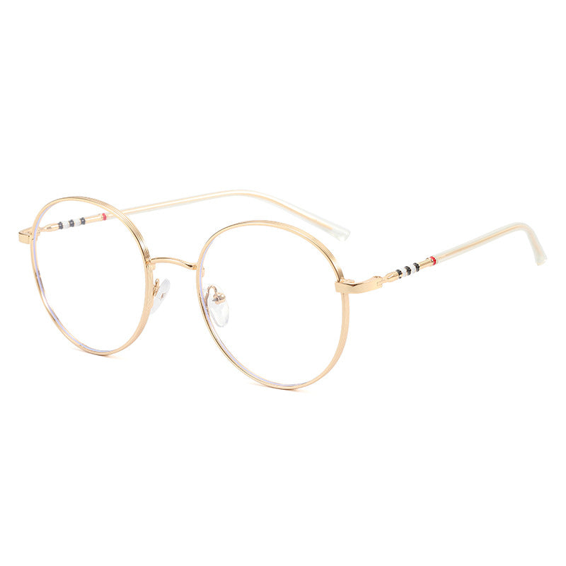 Damen modische runde Sonnenbrille mit elegantem Metallrahmen Brehn